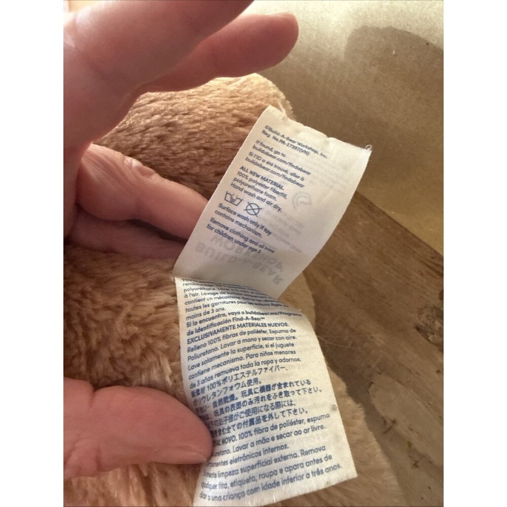 BAB Plush  Build A Bear Workshop Bunny Rabbit Stuffed Animal 15in - Picture 9 of 11